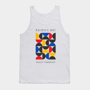 Bauhaus Exhibition 1925 Geometric Circles, Block Colour Tank Top